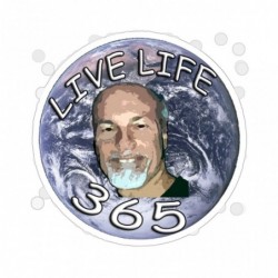 live life 365 sticker,...